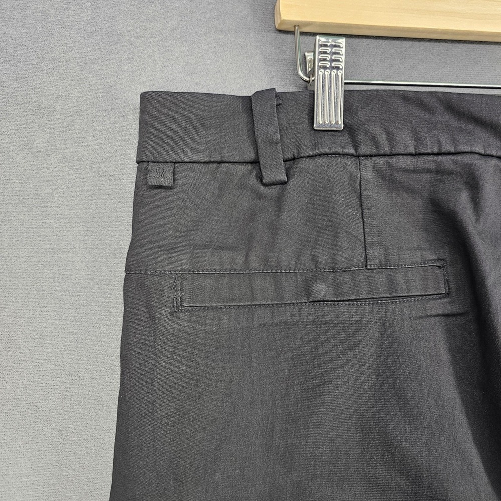 Lululemon Commission Pants Mens 38x34 Black Classic Stretch Chino Golf M5440S - Picture 5 of 12